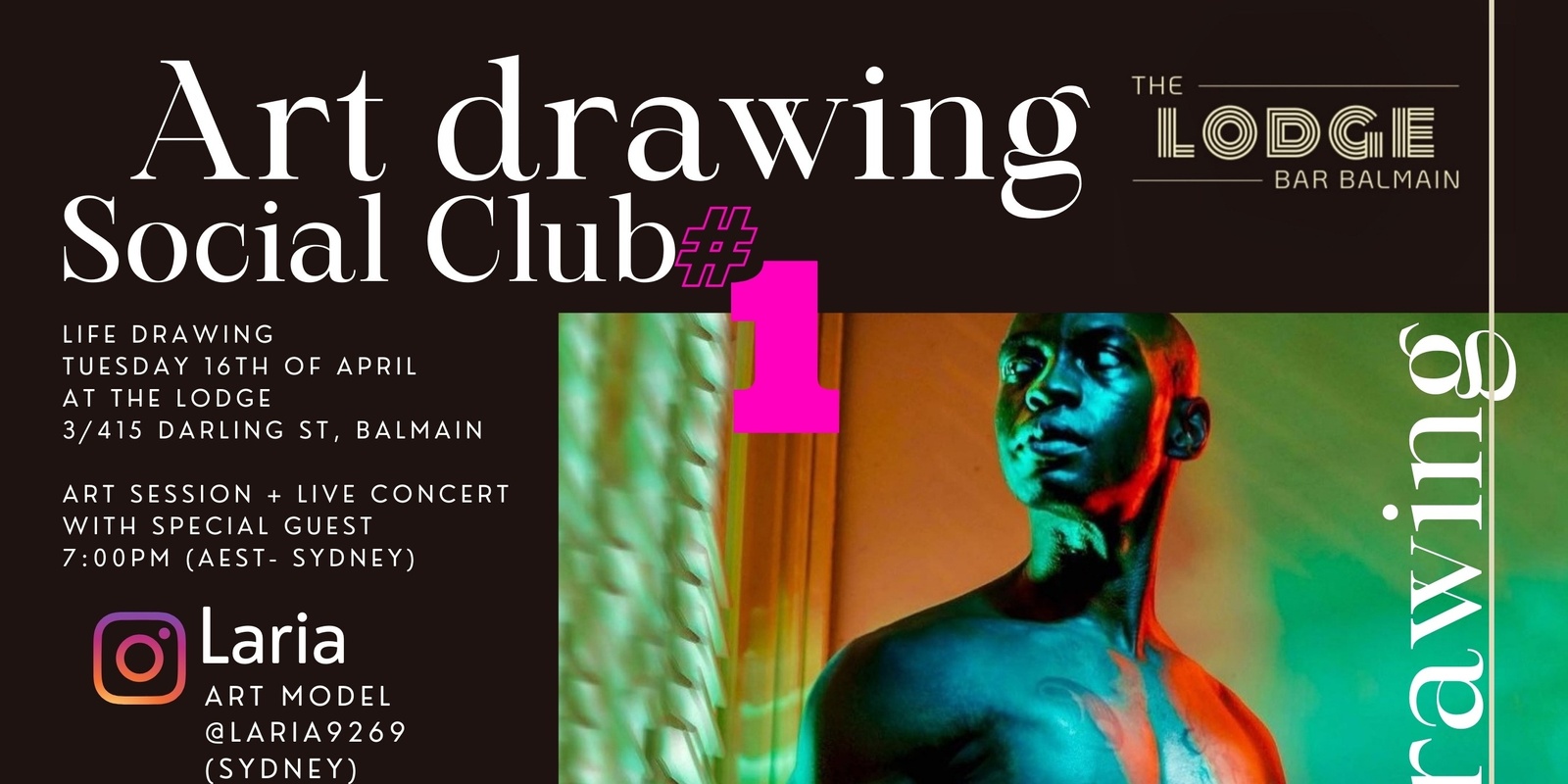 Banner image for Art Drawing Live Music Social Club_the Lodge #1