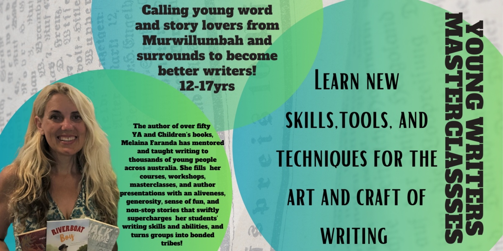 Banner image for Murwillumbah Young Writers Masterclasses