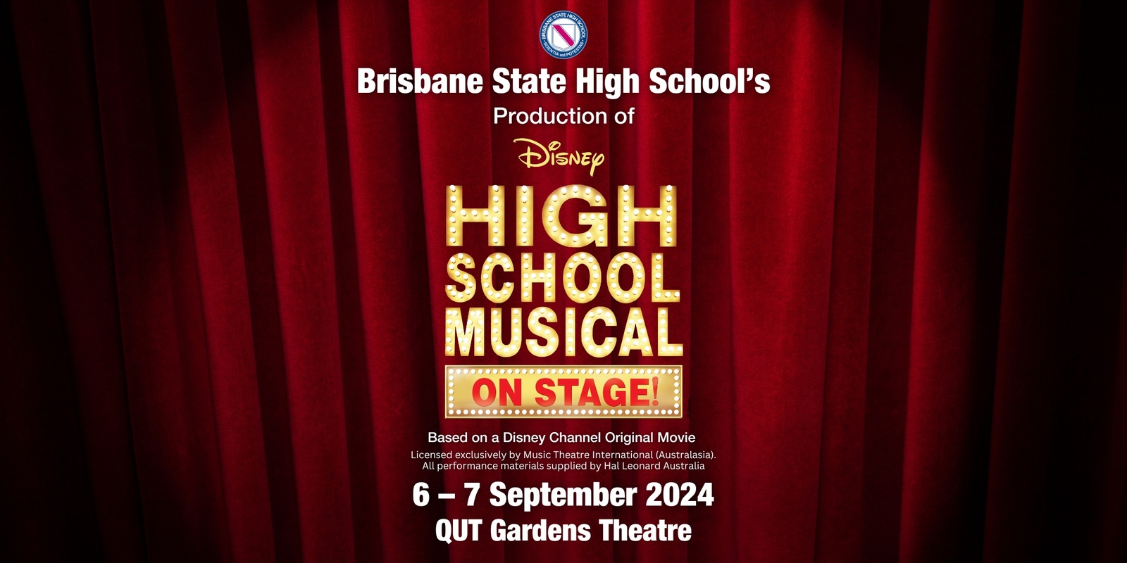 Banner image for Disney's High School Musical, presented by Brisbane State High School