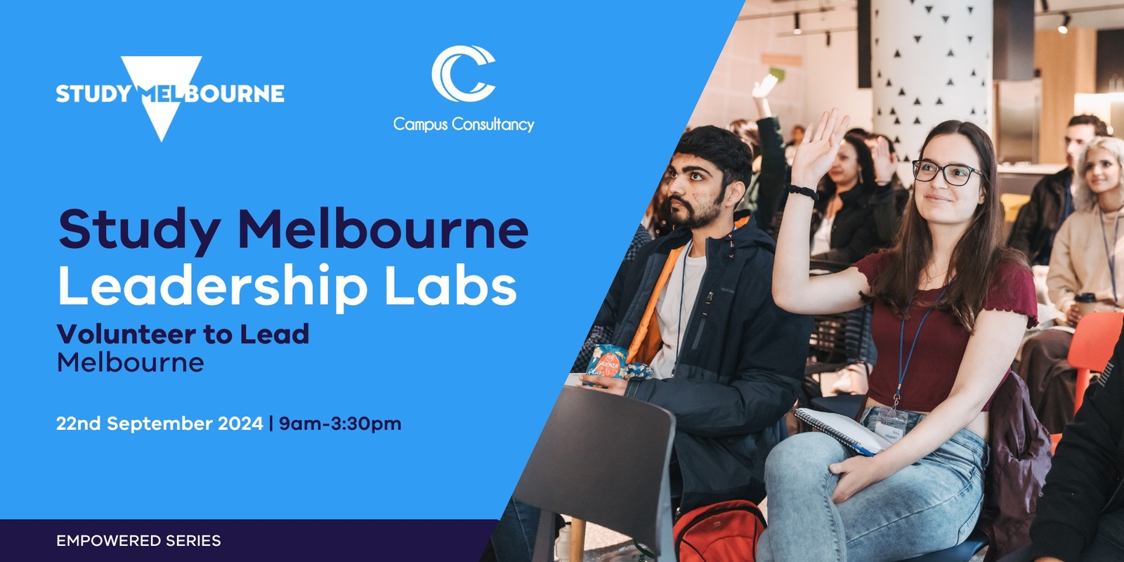 Banner image for Study Melbourne Leadership Labs Volunteer to Lead (Melbourne)