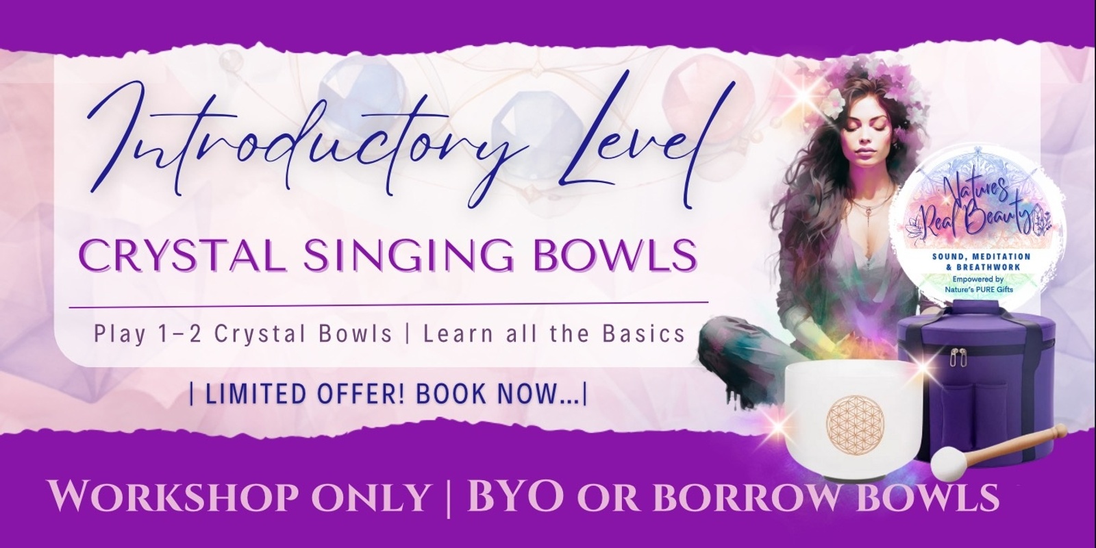 Banner image for Crystal Singing Bowls | Beginner Workshop