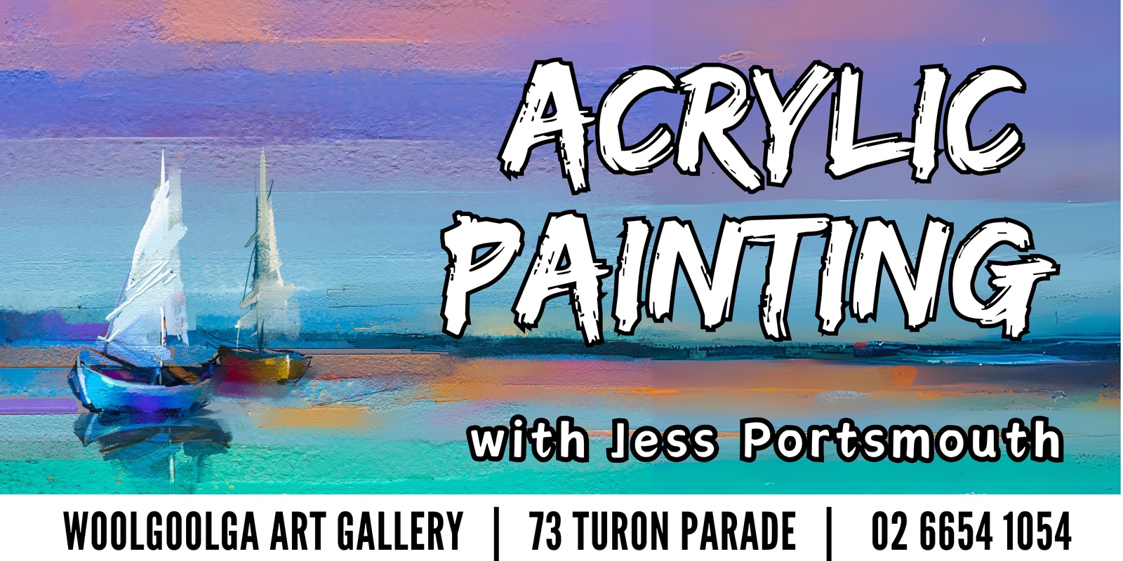 Banner image for Beginner Acrylic Painting (10 Weeks) with Jess Portsmouth T4