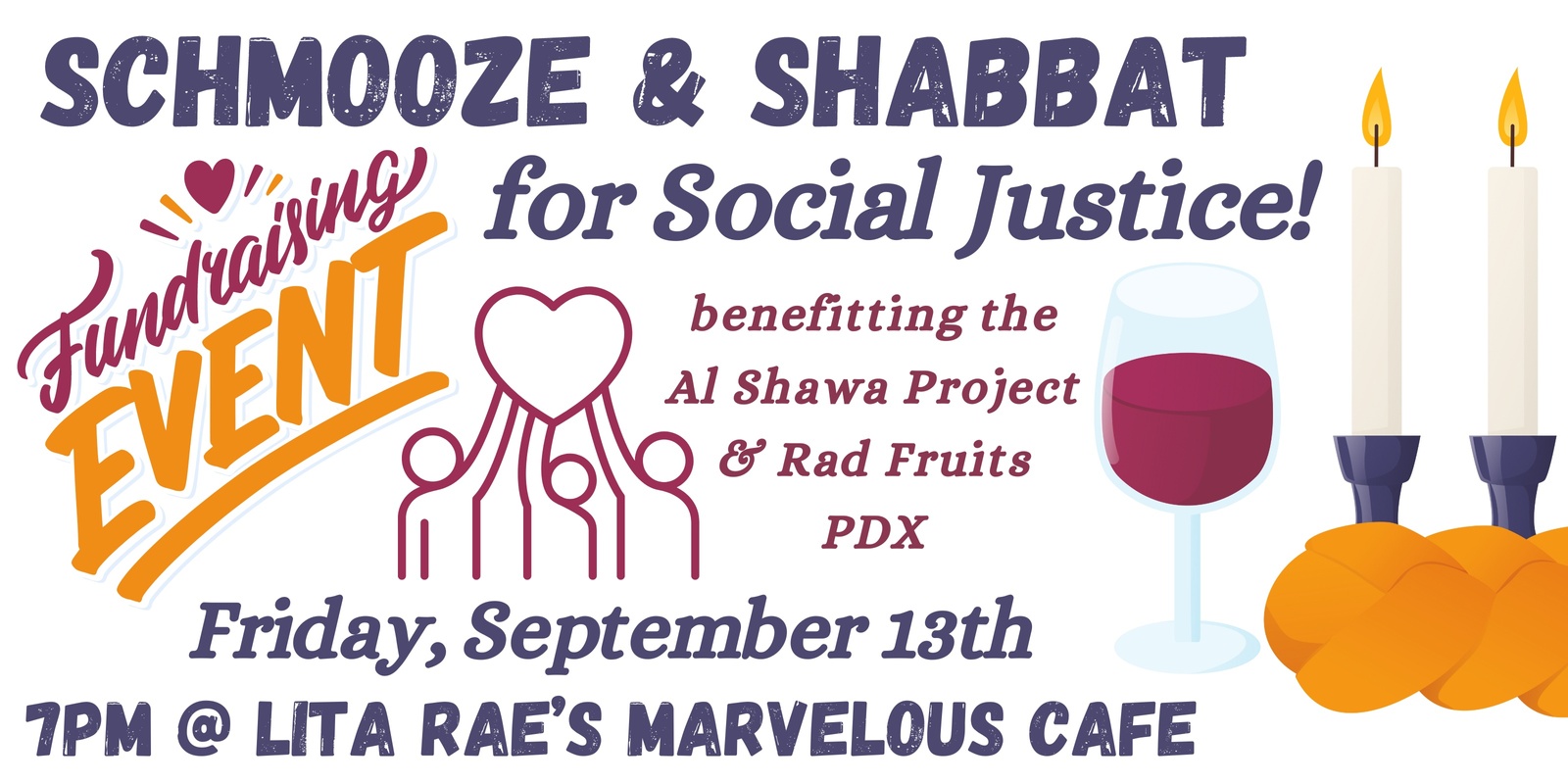 Banner image for Social Justice Shabbat at Lita Rae Cafe!