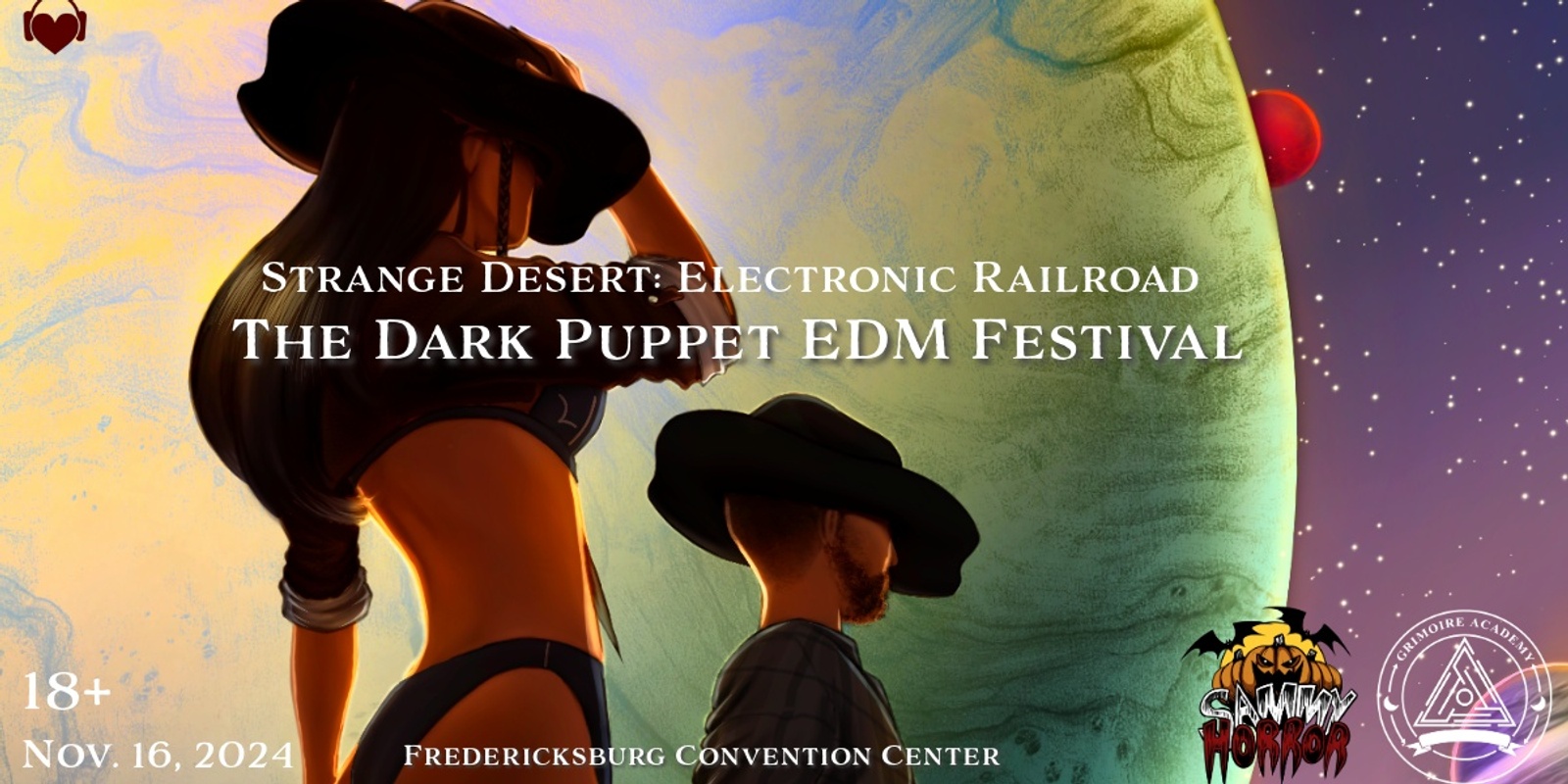 Banner image for The Dark Puppet EDM Festival: Electronic Railroad (Nov. 16, 2024) Fredericksburg, VA