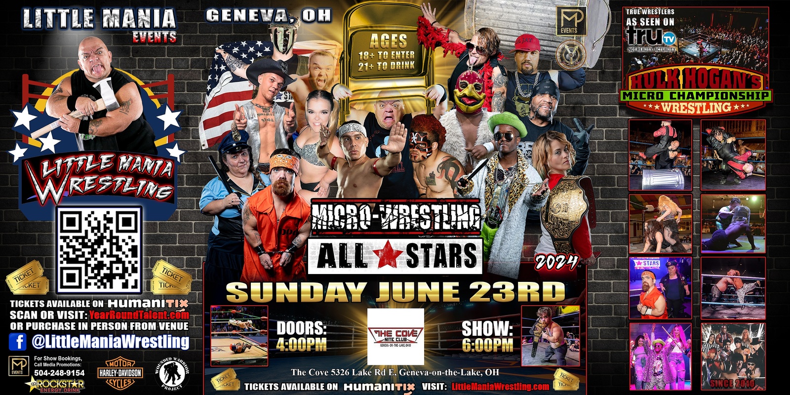 Banner image for Geneva, OH -- Micro-Wrestling All * Stars: Little Mania Rips Through the Ring!