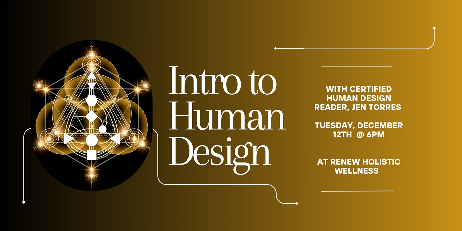 Banner image for INTRO to Human Design at Renew Holistic Wellness 
