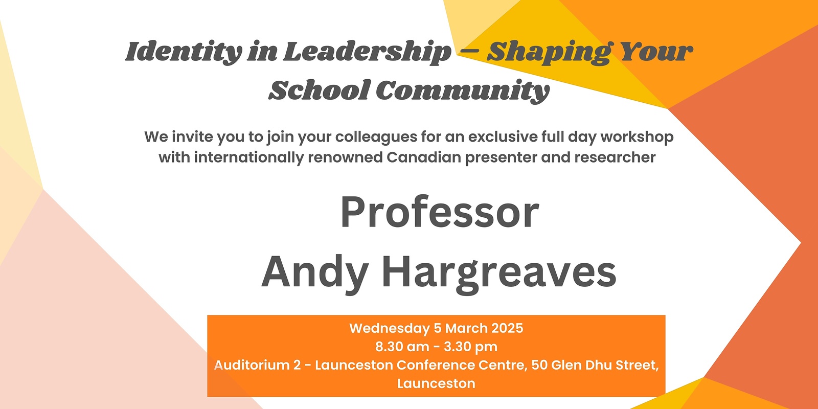 Banner image for Andy Hargreaves Workshop 