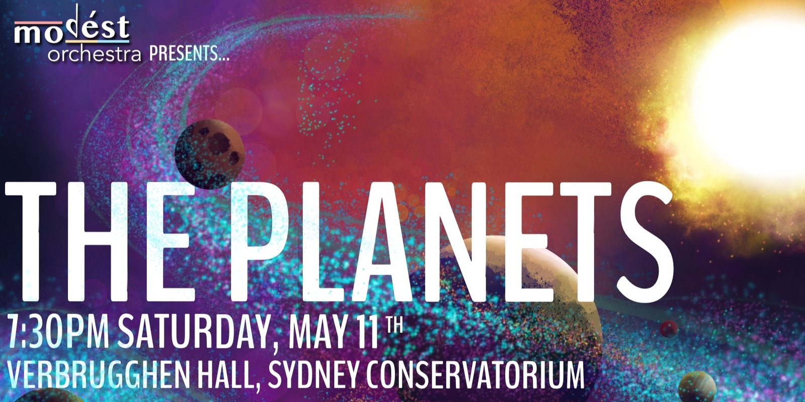 Banner image for The Modést Orchestra presents - The Planets