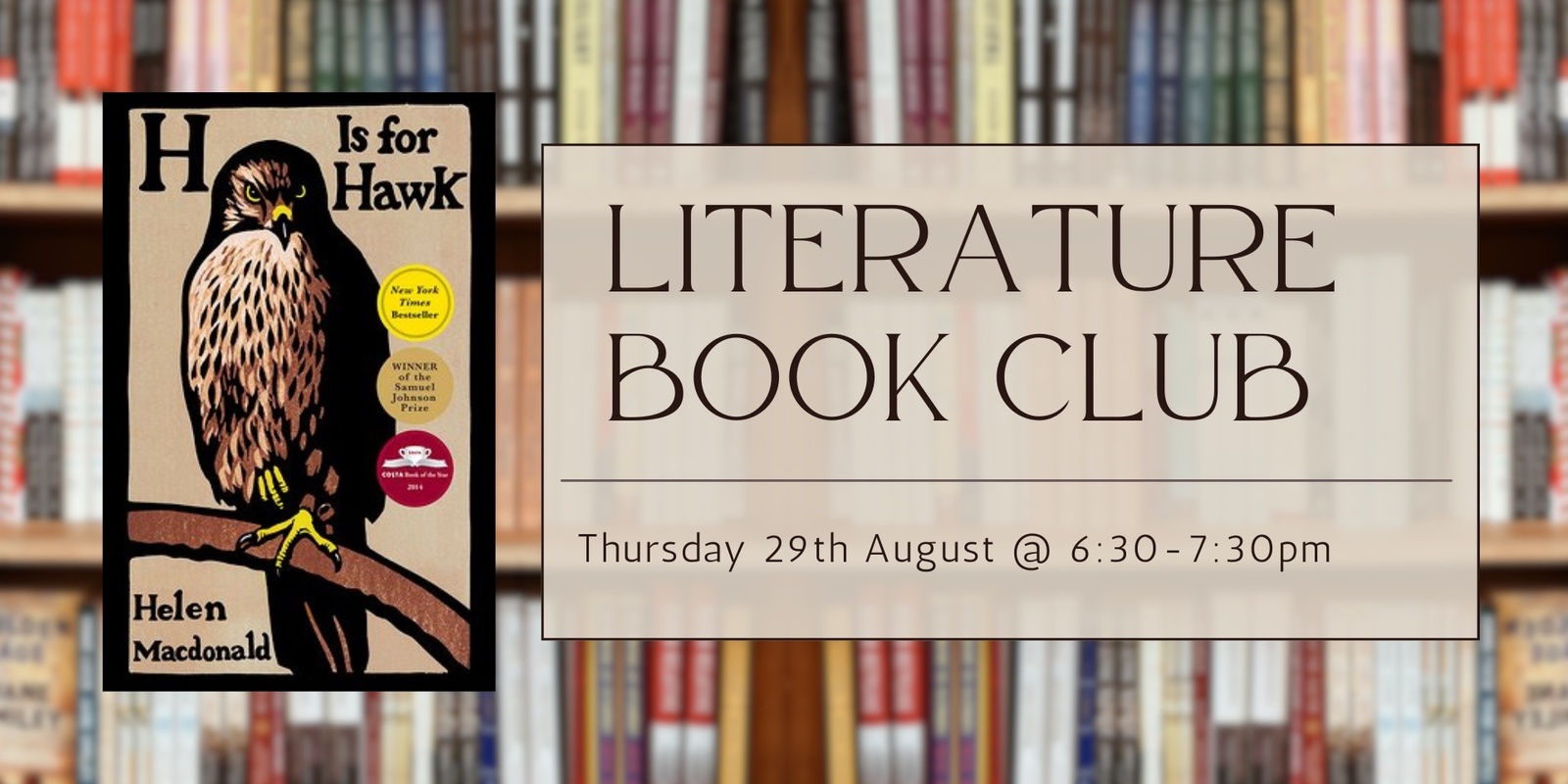 Banner image for Literature Book Club 2024