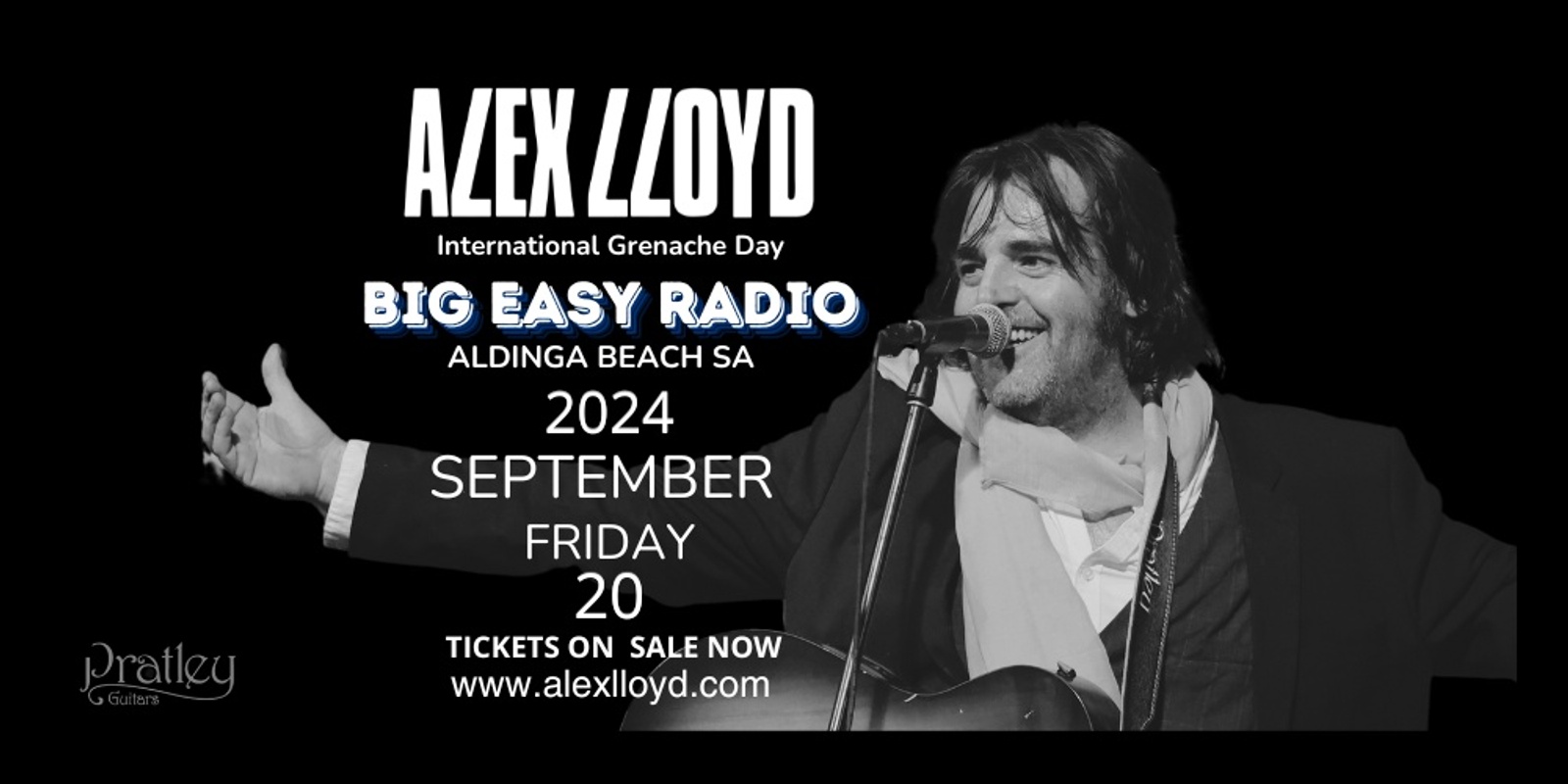 Banner image for ALEX LLOYD BIG EASY RADIO International Grenache Day FRI 20 SEP 2024 