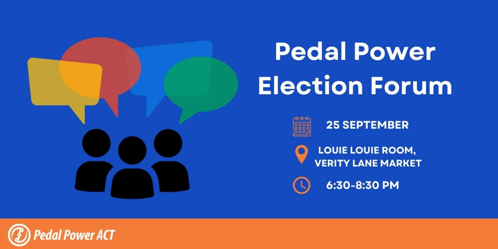 Banner image for Pedal Power Election Forum