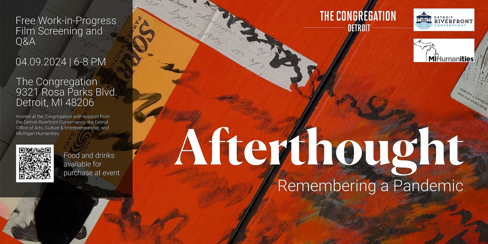 Banner image for "Afterthought: Remembering a Pandemic" Work-in-Progress Screening