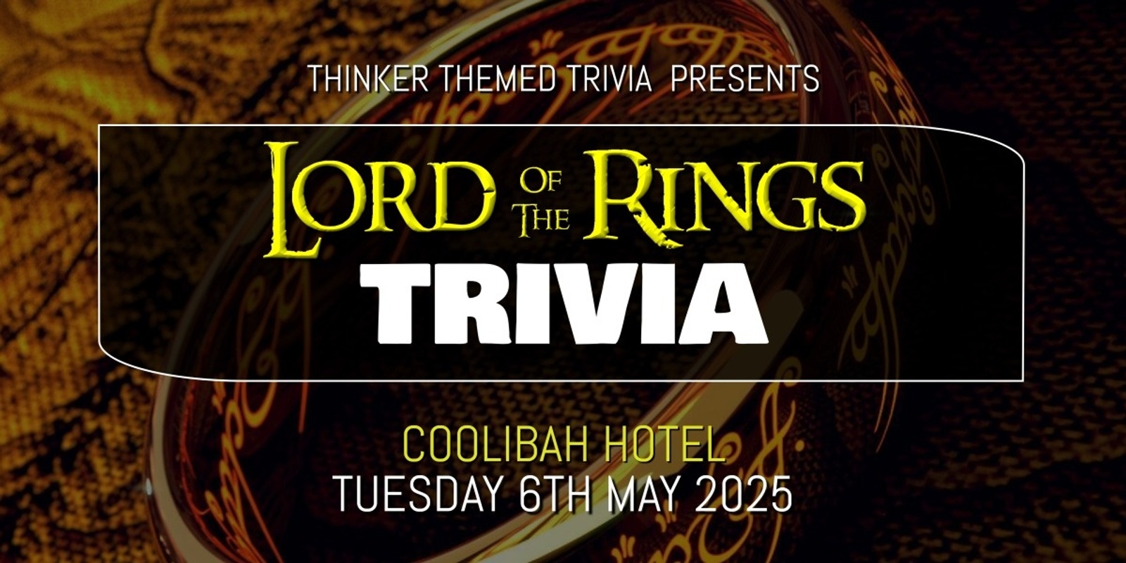 Banner image for Lord Of The Rings Trivia 2025 - Coolibah Hotel