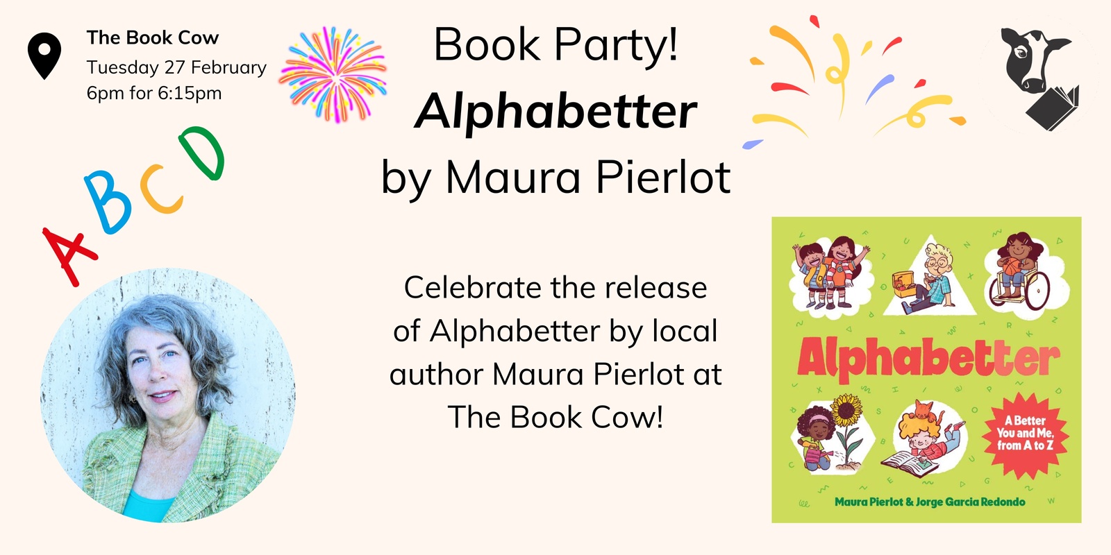 Banner image for Book Party - Alphabetter by Maura Pierlot