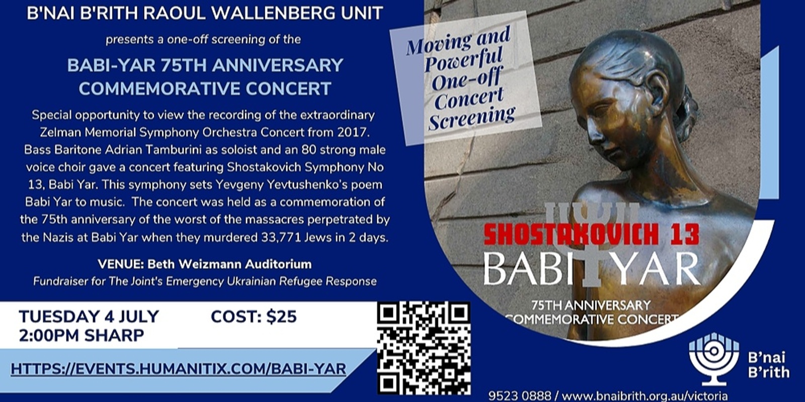 Babi Yar Commemorative Concert Screening