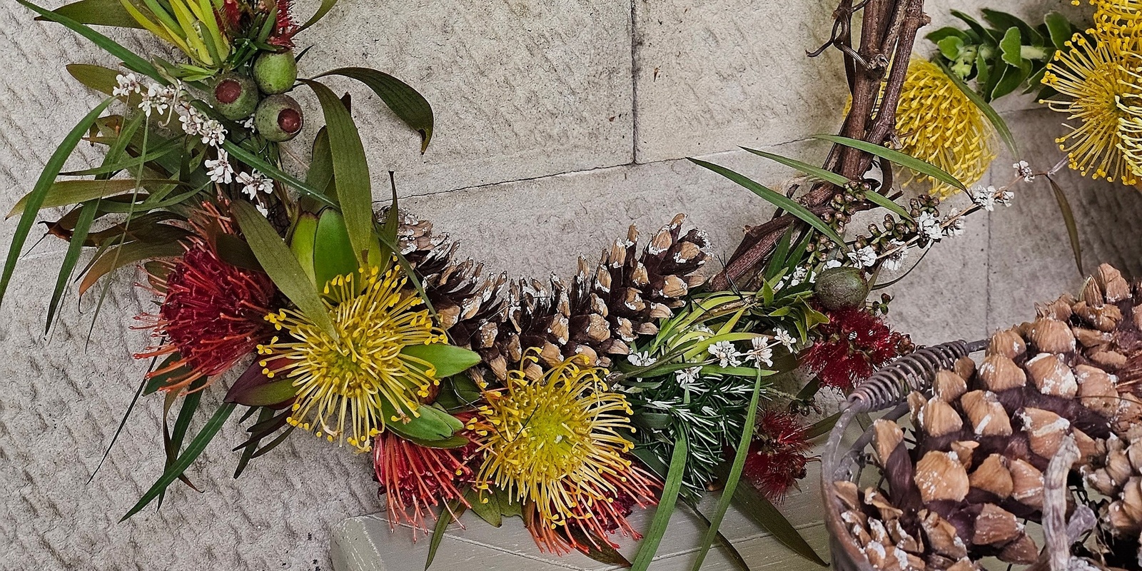 Banner image for Christmas Wreath Workshop & Lunch with Silvertree Botanics