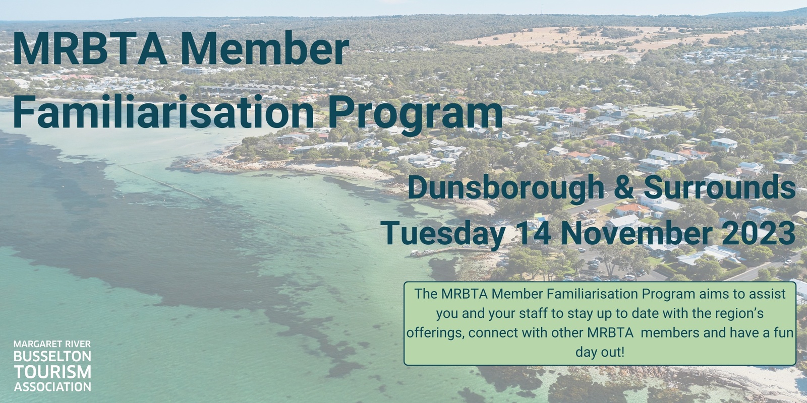 Banner image for MRBTA Member Famil Program: Dunsborough & Surrounds November 2023