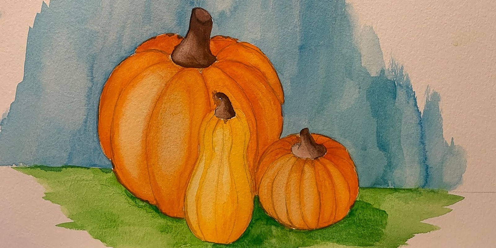 Banner image for Pumpkin Still Life Watercolor Paintings