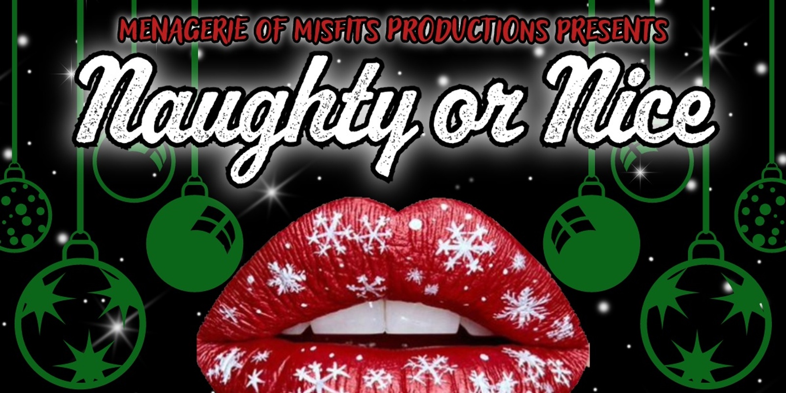 Banner image for Naughty or Nice -  A Burlesque Vaudeville Christmas Spectacular