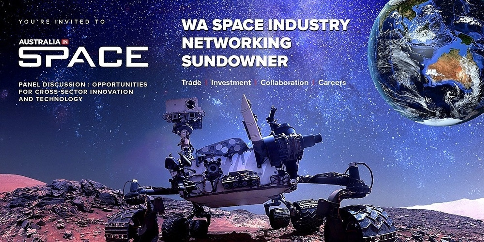 Banner image for Australia in Space  - WA Space Industry Networking Sundowner