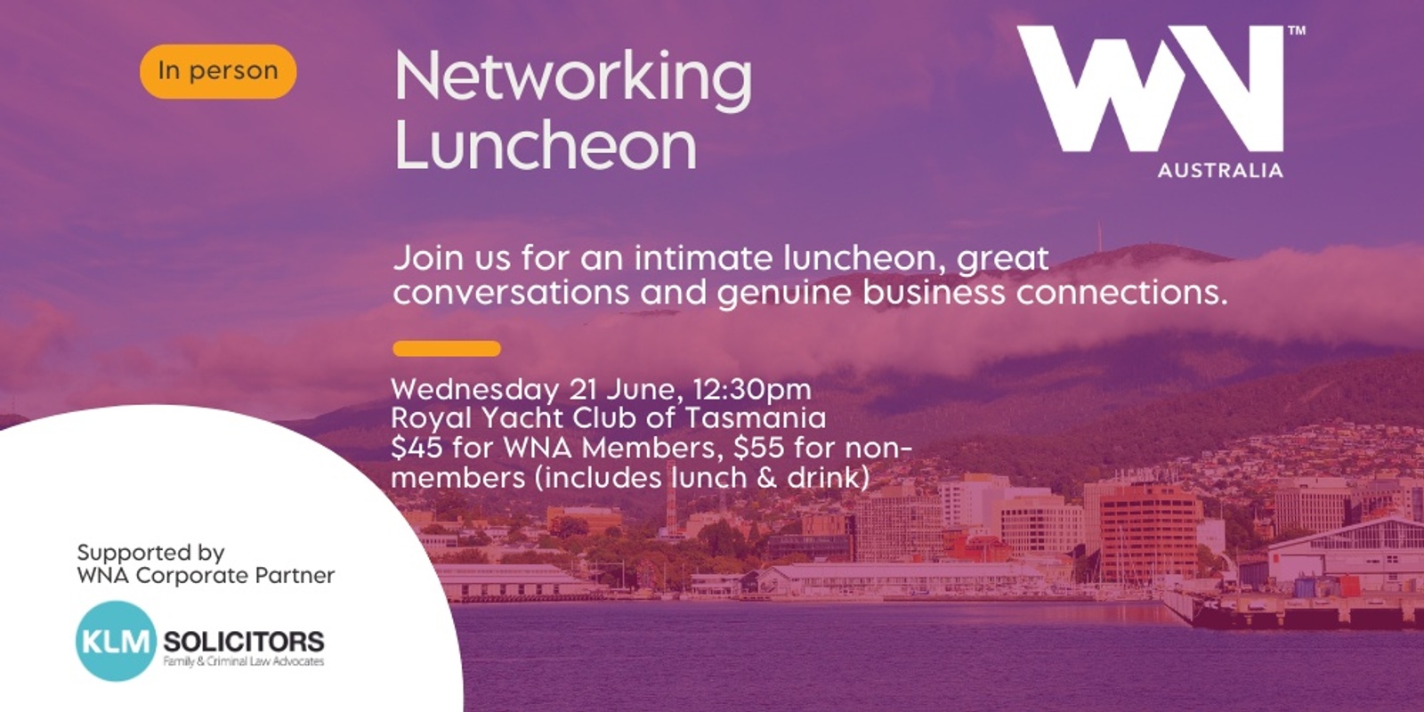 Banner image for June Networking in Hobart