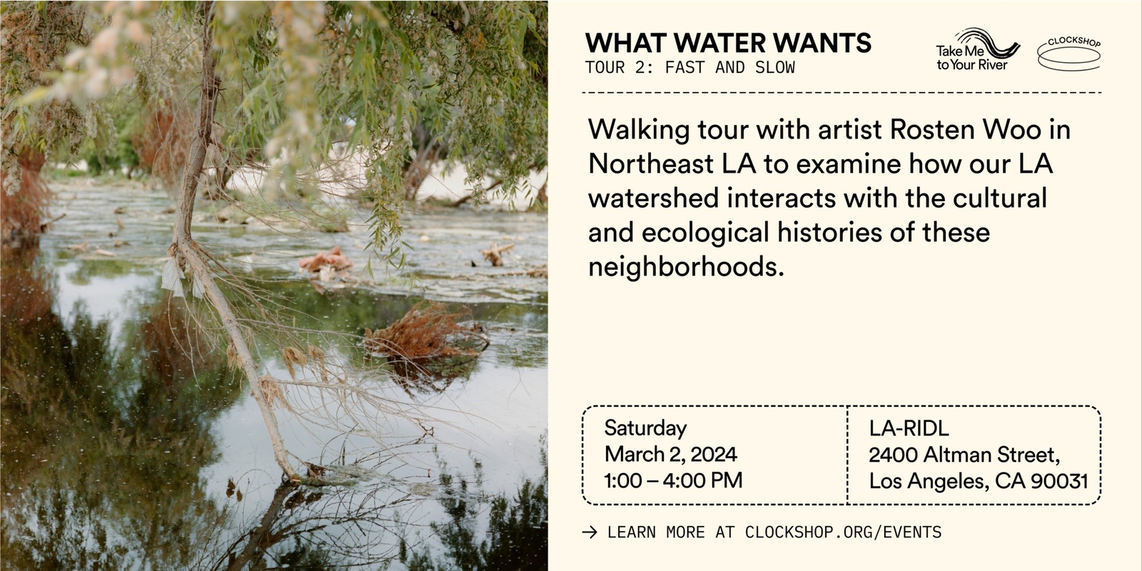 Banner image for What Water Wants: Tour 2 - Fast and Slow