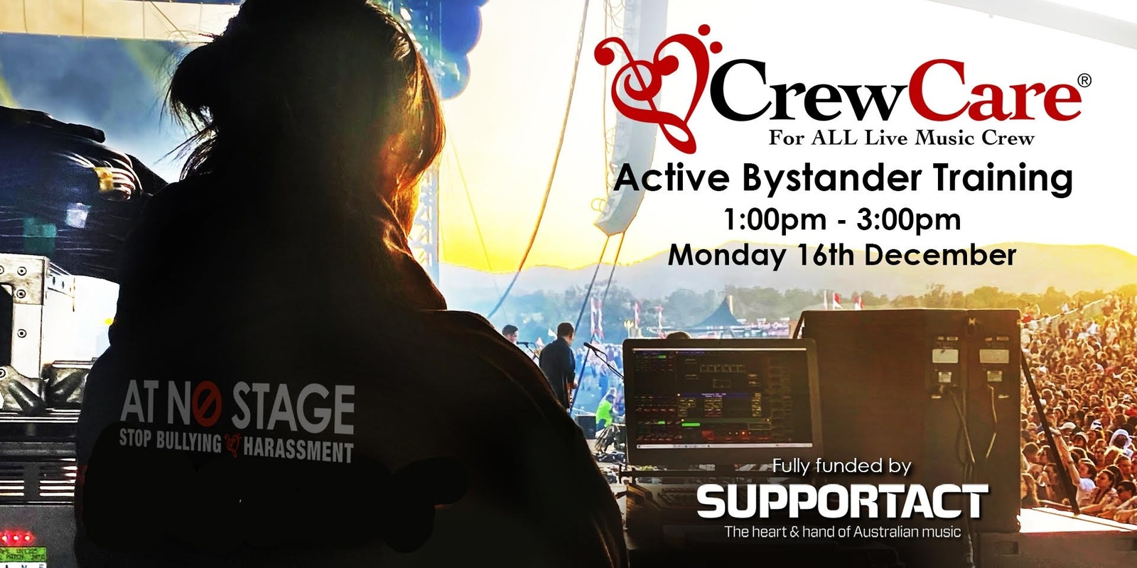 Banner image for Active Bystander Training -  CrewCare x Support Act