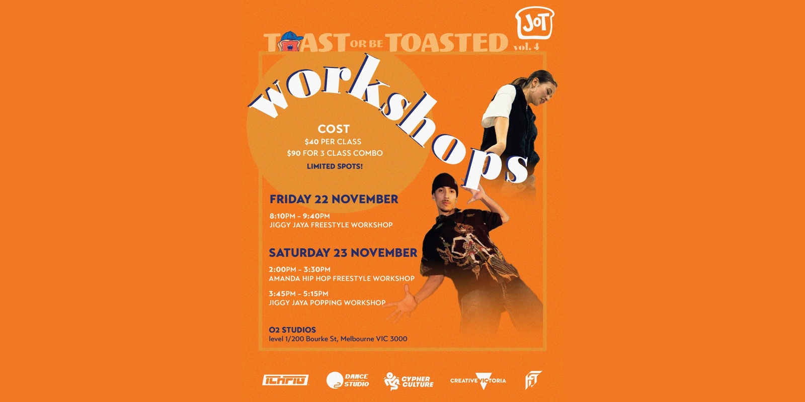 Banner image for Toast or be Toasted vol. 4 workshops