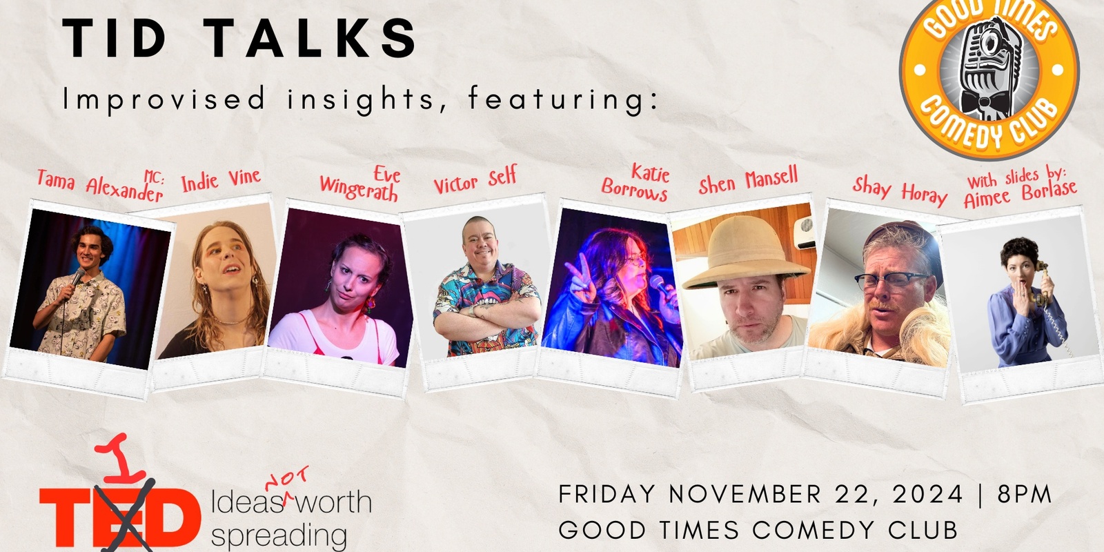 Banner image for TID Talks - Ideas Not Worth Spreading