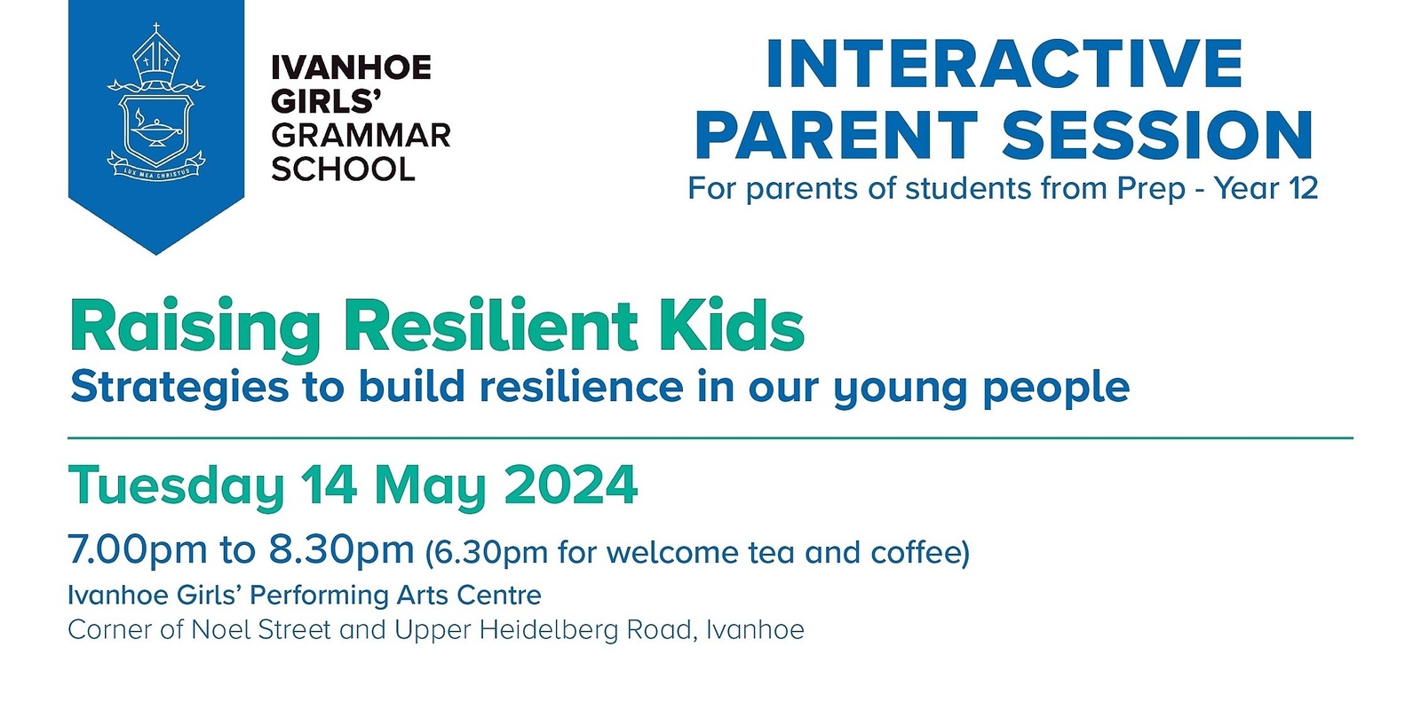 Banner image for An interactive Parent Session: Raising Resilient Kids