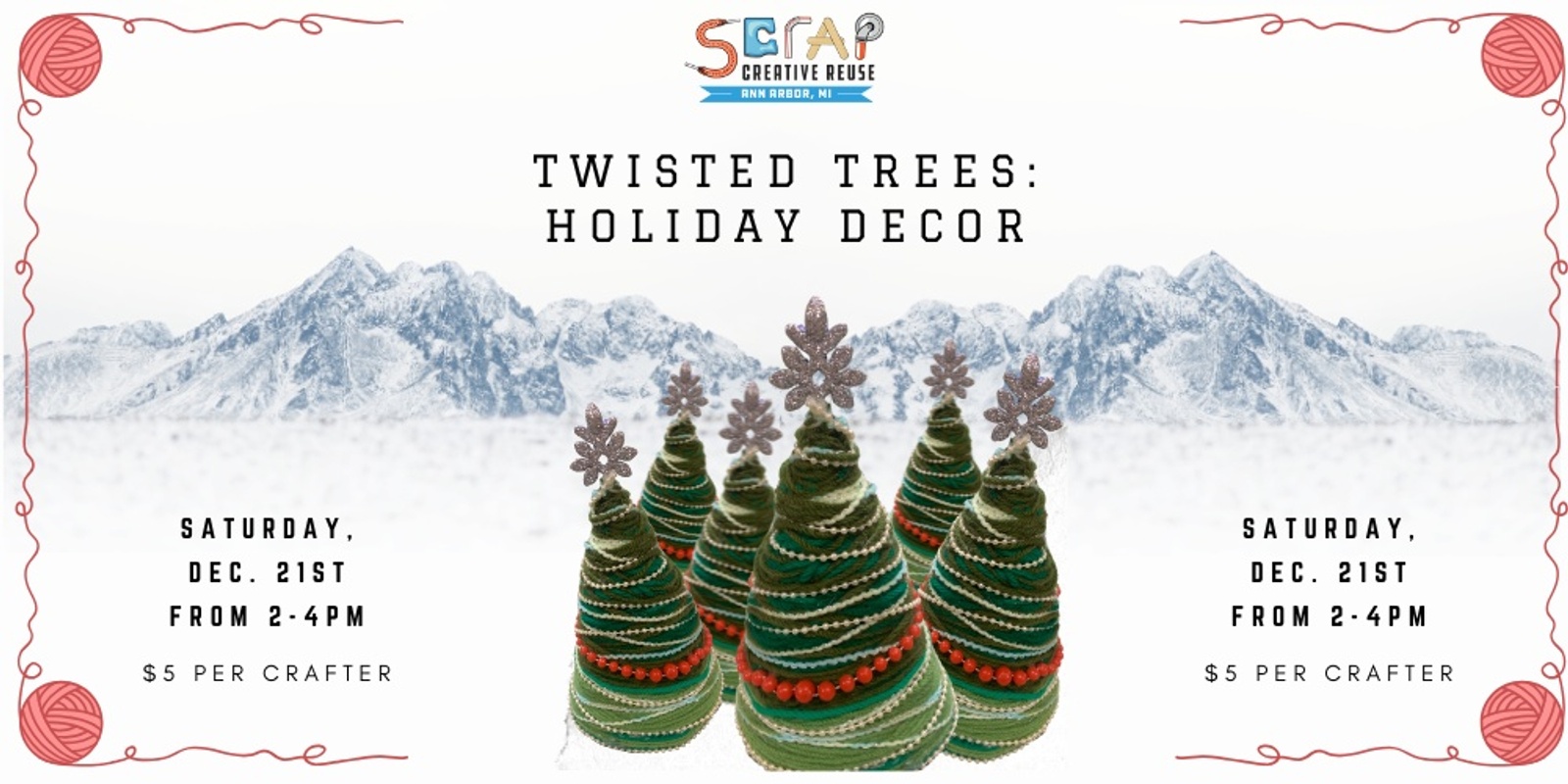 Banner image for Twisted Trees: Holiday Decor