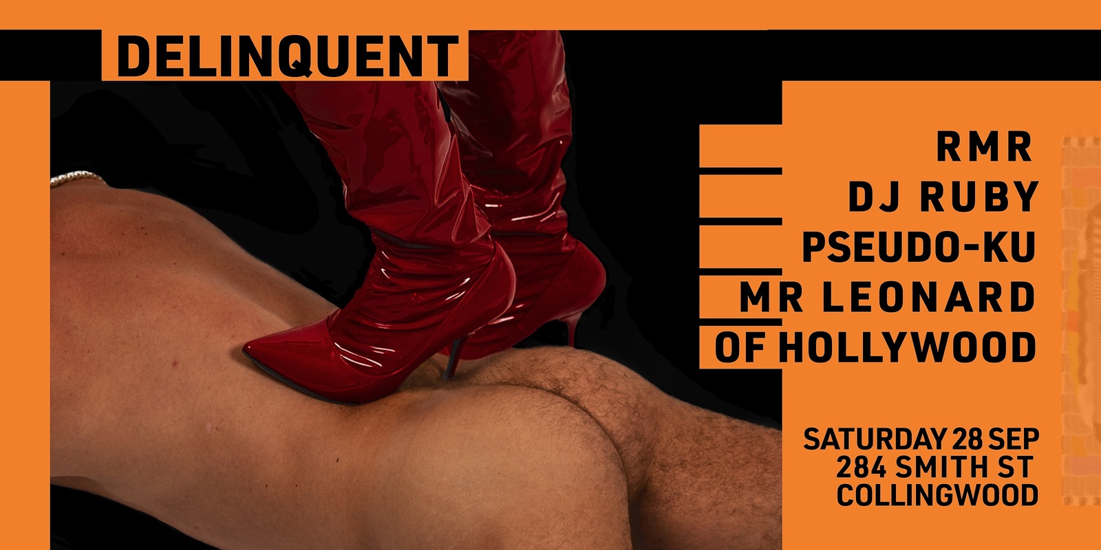 Banner image for DELINQUENT V: Saturday 28 September 2024