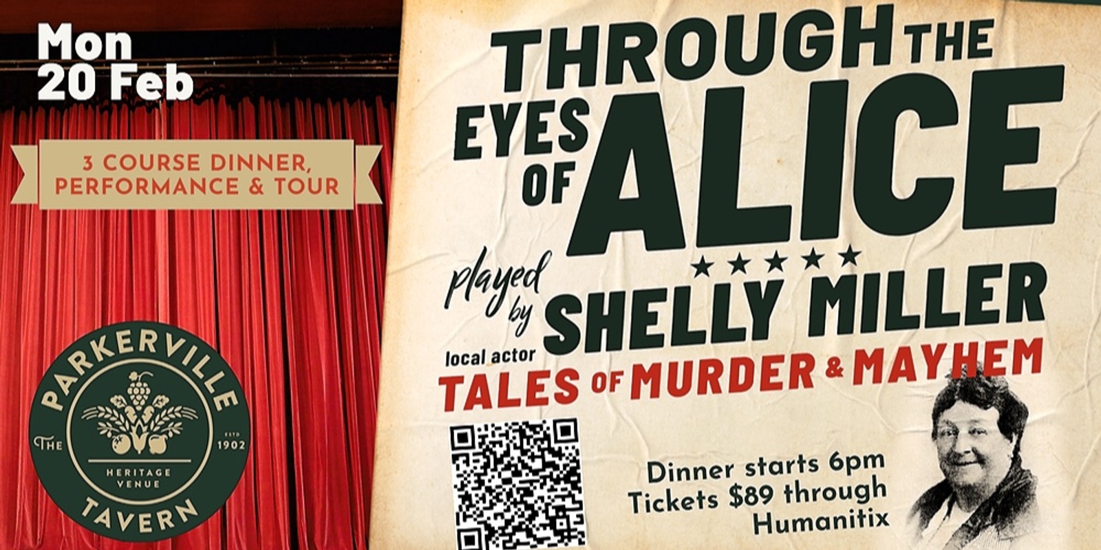 Banner image for Through the Eyes of Alice, Tales of Murder and Mayhem, Monday 20 February