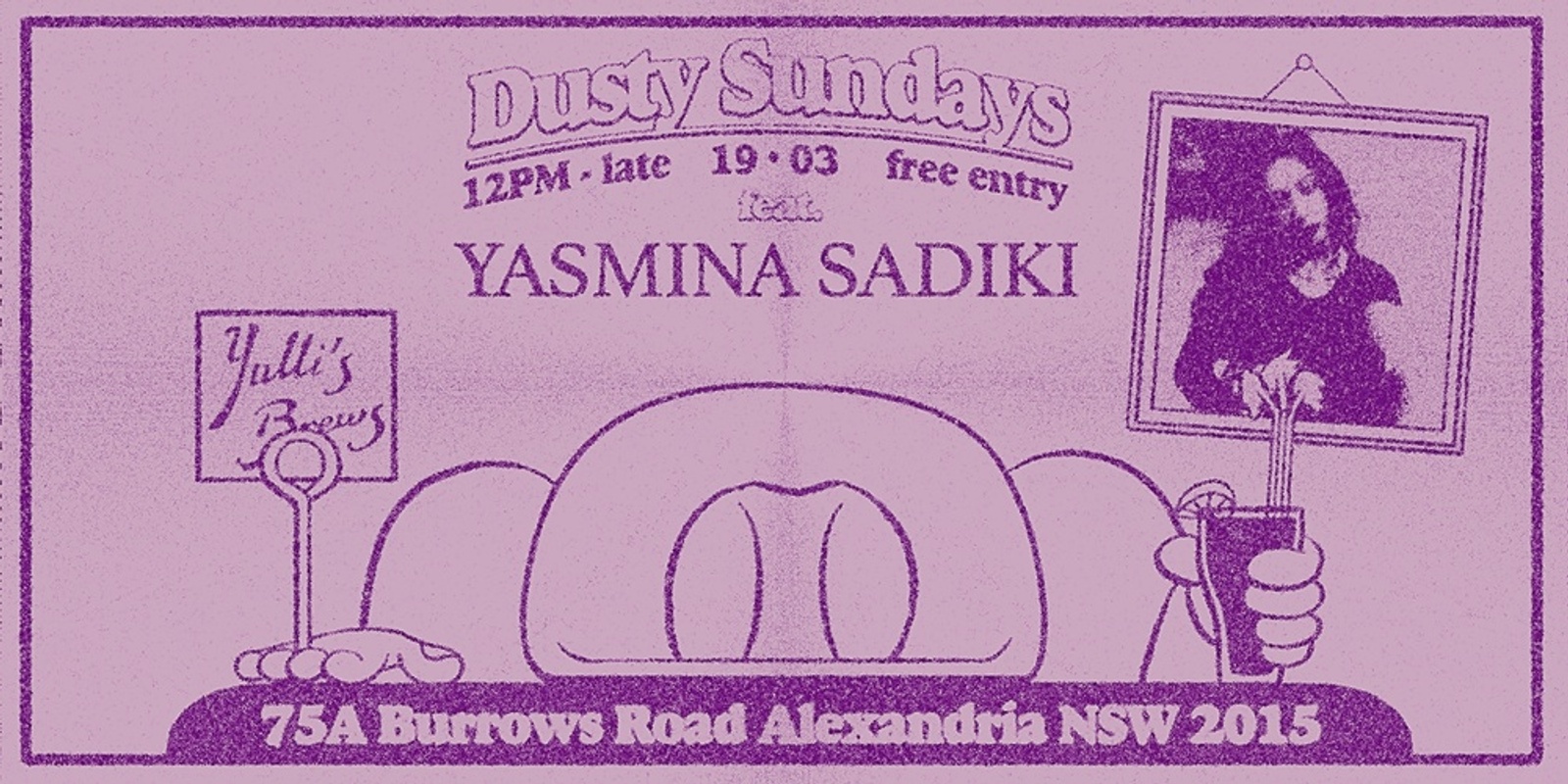 Banner image for DUSTY SUNDAYS - Yasmina Sadiki