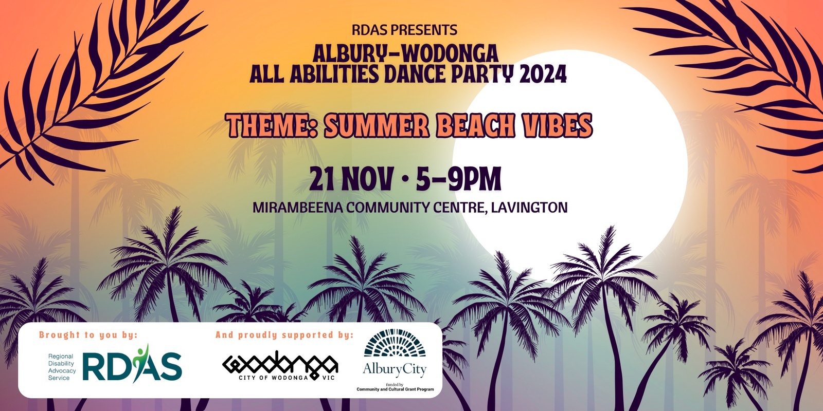 Banner image for 2024 Albury-Wodonga All Abilities Dance Party