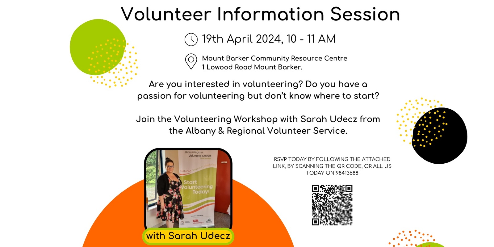 Banner image for Volunteering Information Session - Mount Barker
