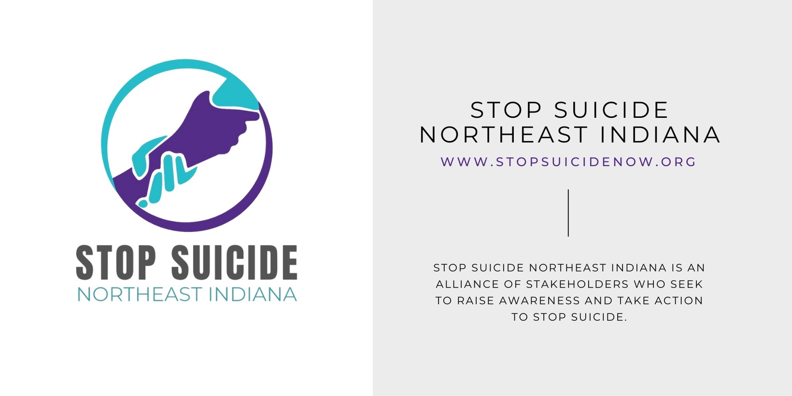 Stop Suicide Northeast Indiana's banner