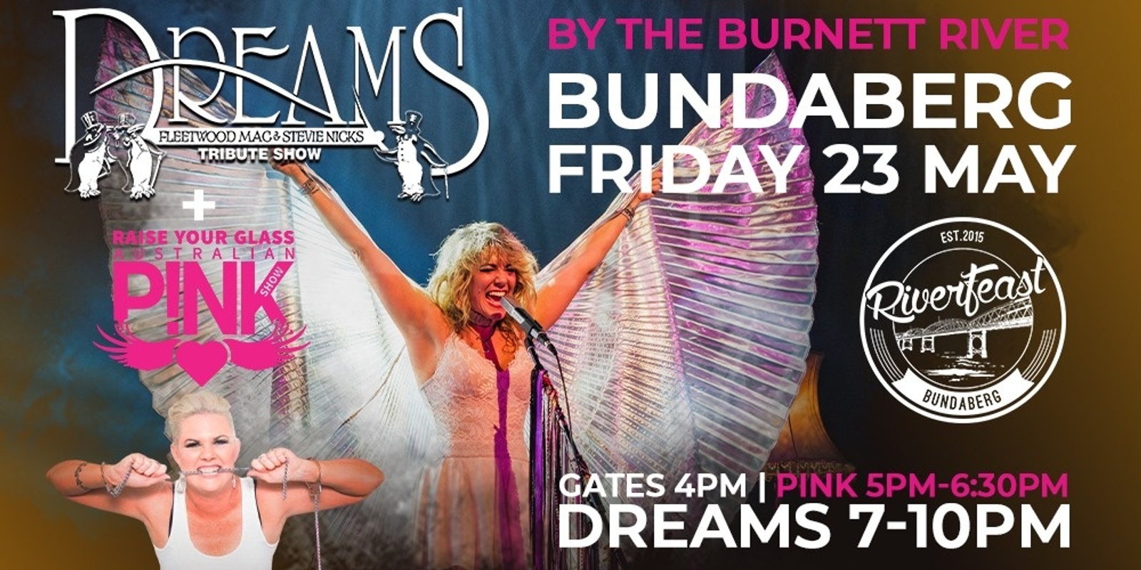 Banner image for Dreams + Pink Show at RiverFeast Bundaberg