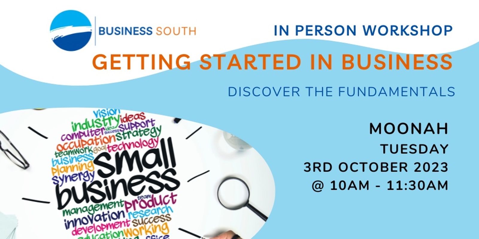 Banner image for Getting Started in Business - In Person Workshop Moonah