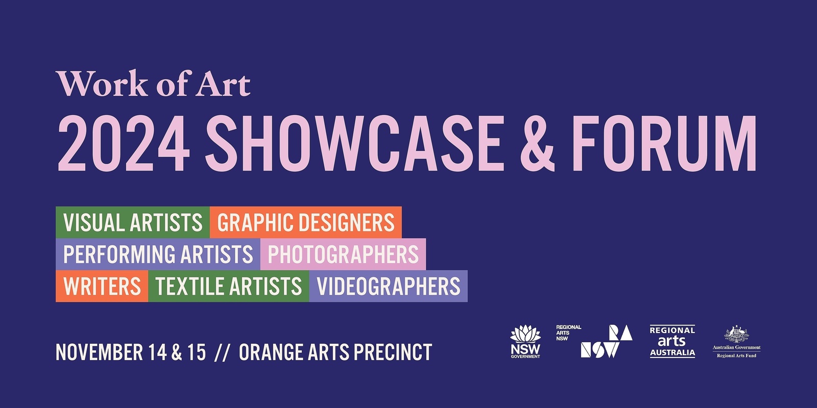 Banner image for Work of Art Showcase and Forum