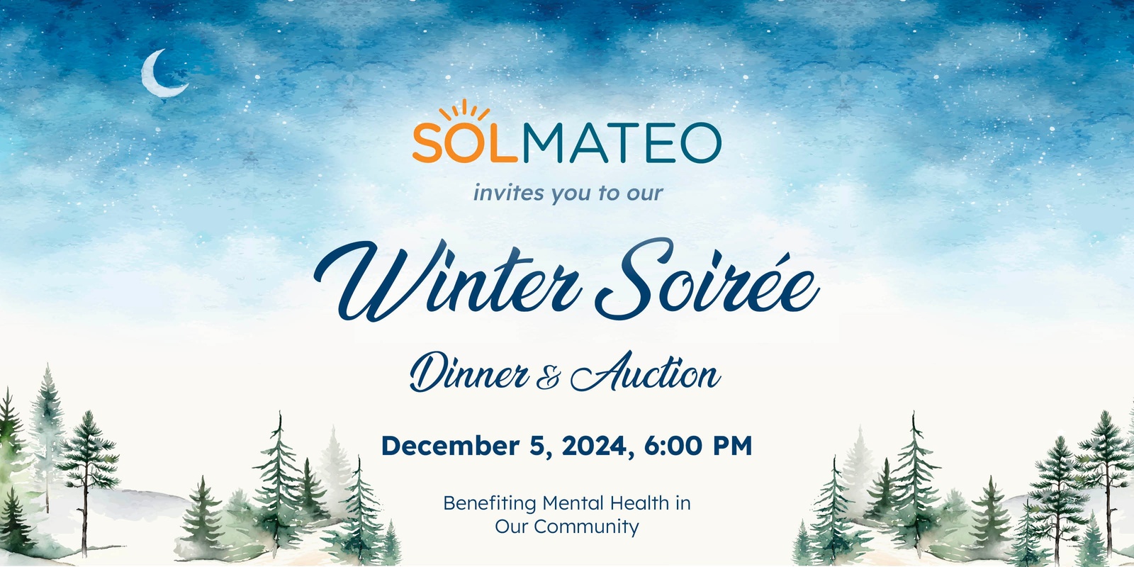 Banner image for SolMateo Winter Soirée Dinner & Auction