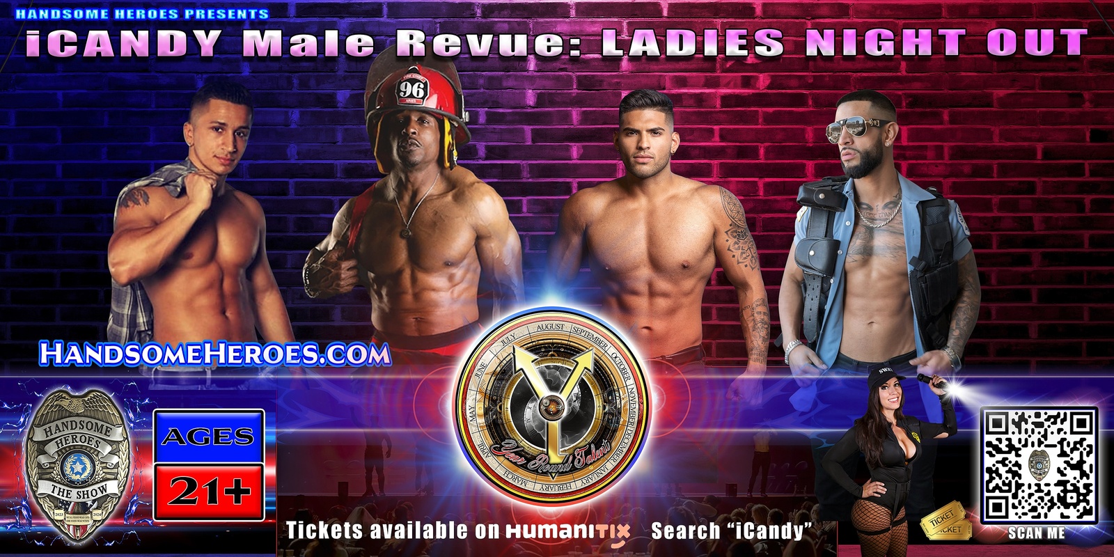 Banner image for Lafayette, IN - Handsome Heroes Presents: iCandy Male Revue @ Rat Pak Venue