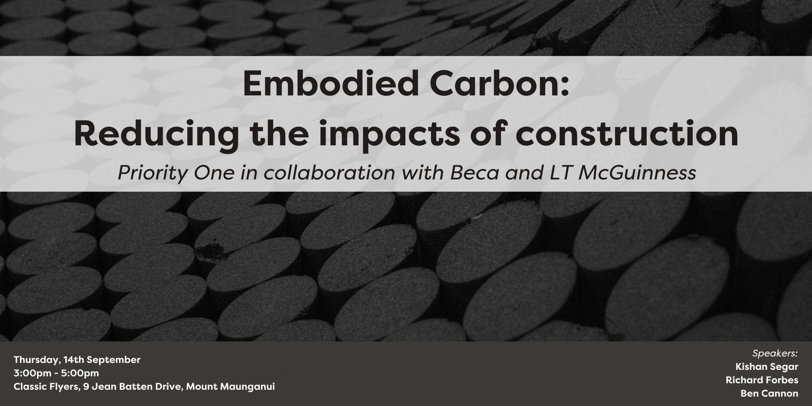 Banner image for Embodied Carbon – Reducing the impacts of construction