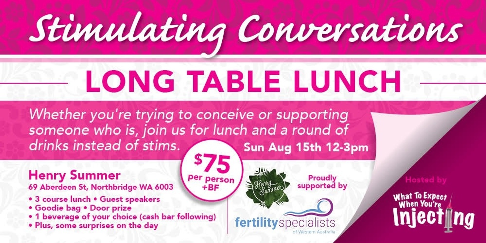 Banner image for Stimulating Conversations: Long Table Lunch