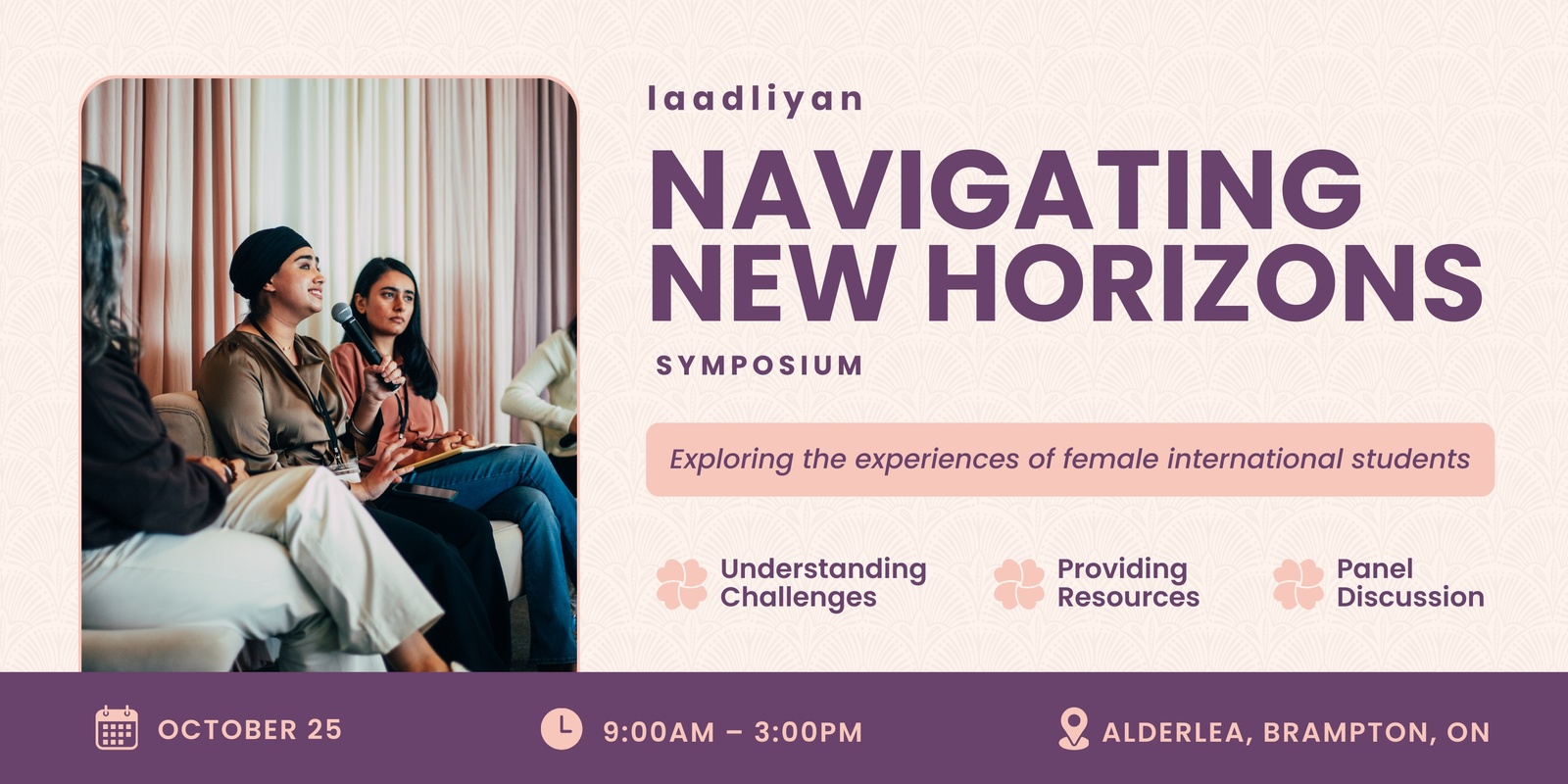 Banner image for Laadliayn’s Navigating New Horizons Symposium