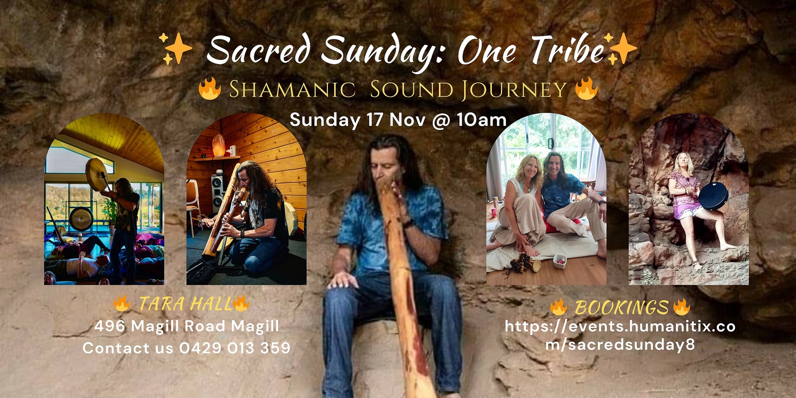 Banner image for 🔥 Sacred Sunday: Shamanic Sound Journey🔥