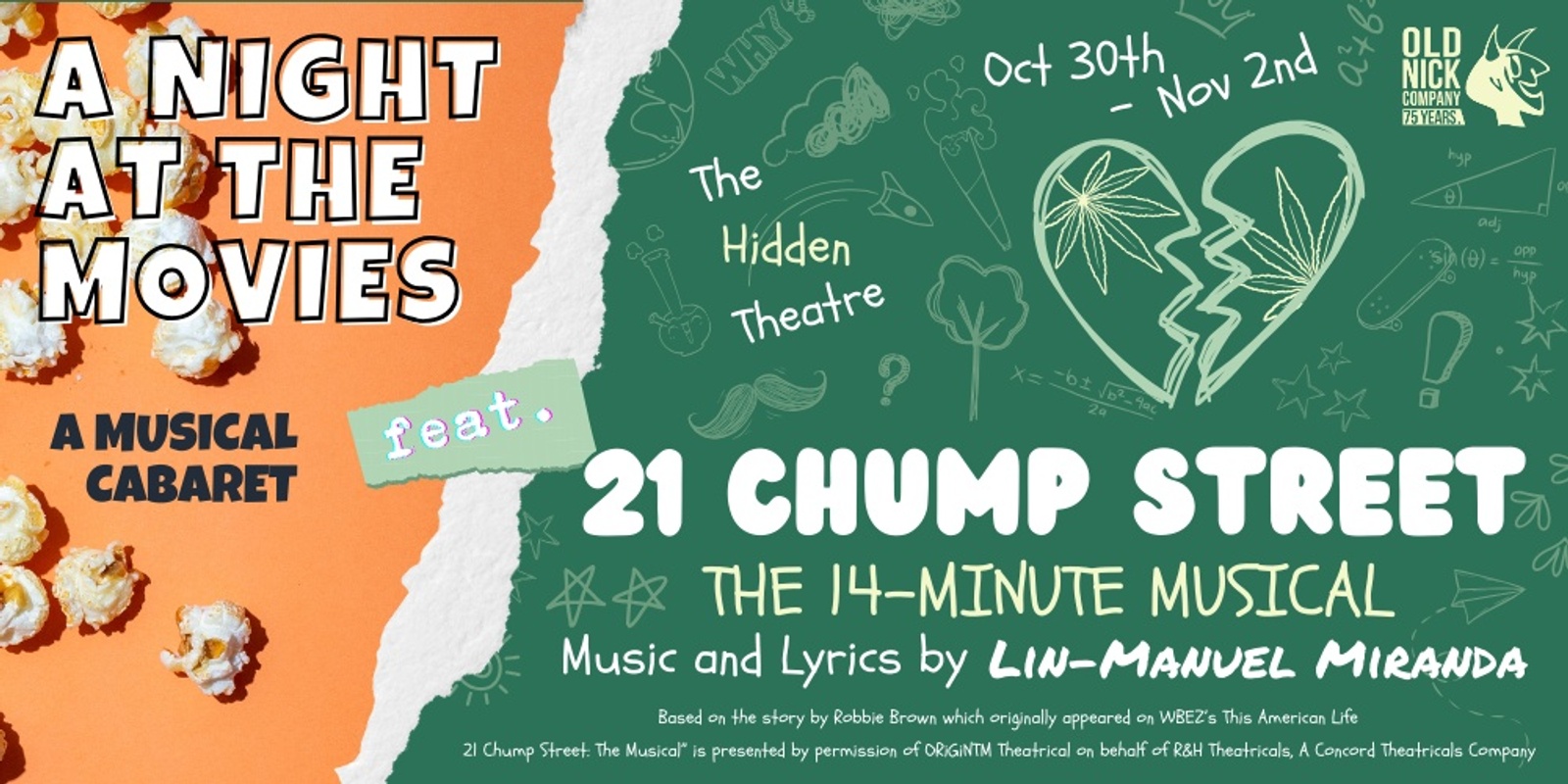 Banner image for A Night At The Movies: A Musical Cabaret feat. "21 Chump Street: The Musical"