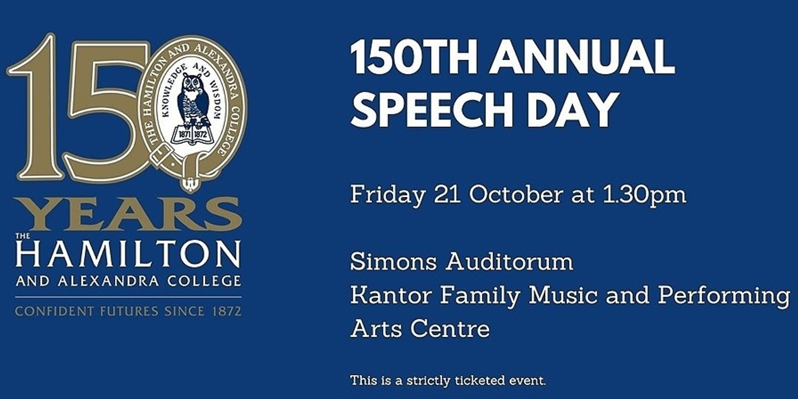 Banner image for 150th Annual Speech Day