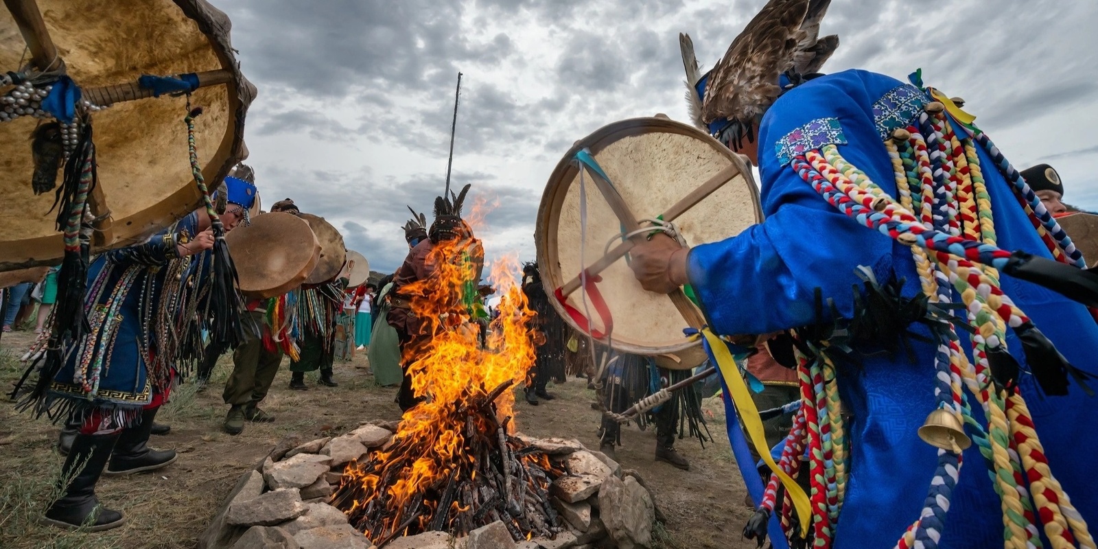 Banner image for Spirit Song: Tuvan Shaman Chingiz Kami with Throat Singer Arrington De Dyoniso