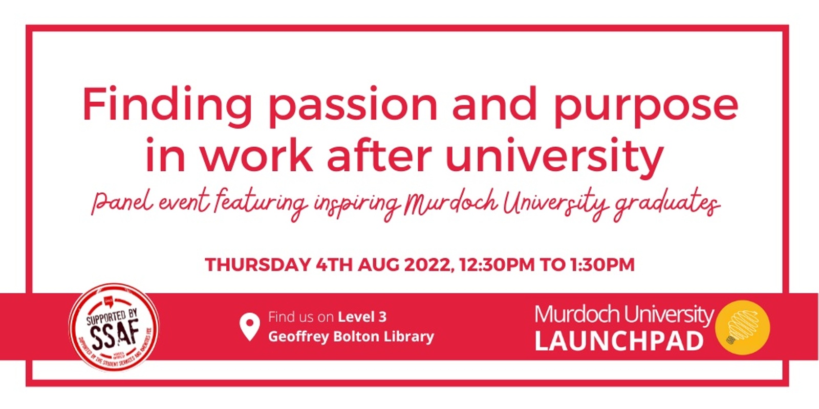 Banner image for Finding passion and purpose in work after university